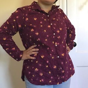 Floral Button Up